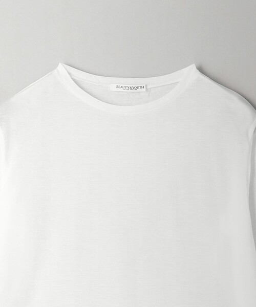 tシャツ コットンナイロン天竺 シアー クルーネック Tシャツ レディース コットンナイロン天竺 シアー クルーネック Tシャツ