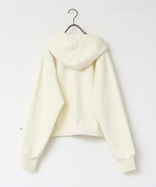 hunch（ハンチ） パーカー ダブルジップ ショートフーディ レディース