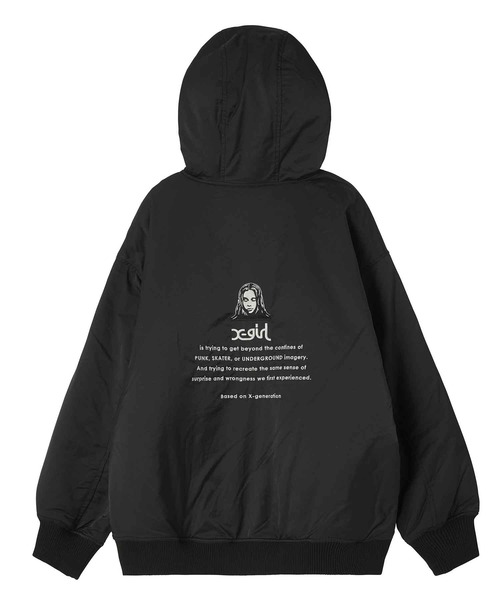 「X-girl」 ブルゾン M ブラック レディース_画像4