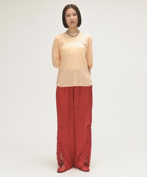 tシャツ maturely / カシュクール ストラップ ロング スリーブ レディース BEAMS BOY tシャツ maturely / カシュクール ストラップ ロング