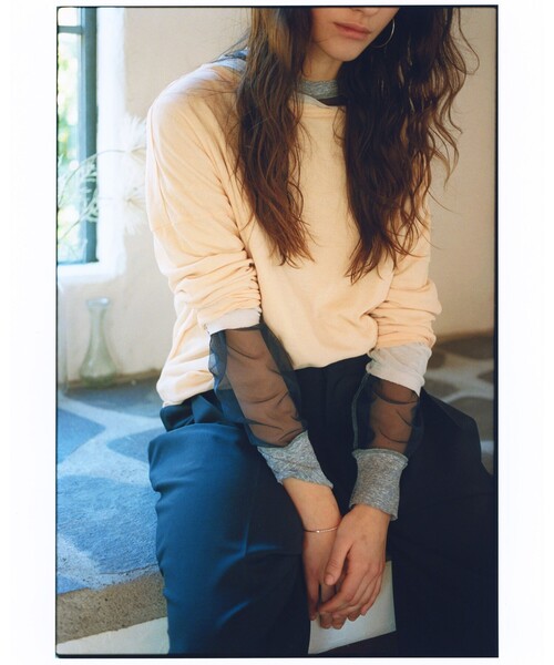 tシャツ maturely / カシュクール ストラップ ロング スリーブ レディース BEAMS BOY tシャツ maturely / カシュクール ストラップ ロング