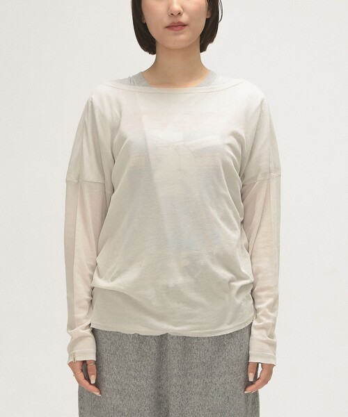 tシャツ maturely / カシュクール ストラップ ロング スリーブ レディース BEAMS BOY tシャツ maturely / カシュクール ストラップ ロング