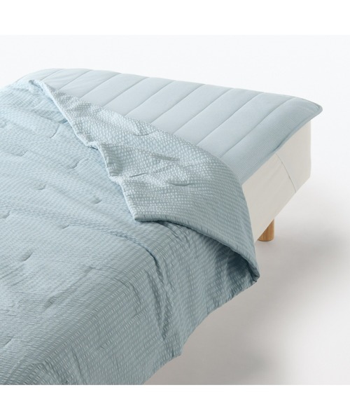 無印良品（MUJI） ベッド 寝具 綿 サッカー織 敷パッド／SS 83