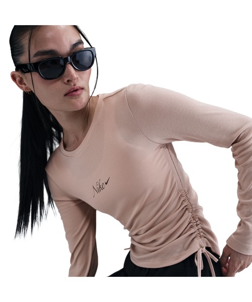 NIKE tシャツ NIKE/ナイキ W NSW RIB LS MD CRP TOP/リブ ロング