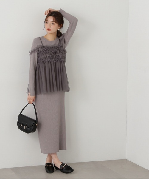 PROPORTION BODY DRESSING ワンピース 「E」チュールキャミ