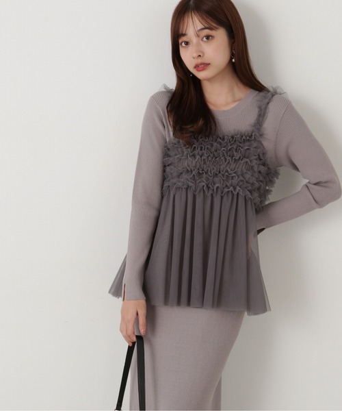 PROPORTION BODY DRESSING ワンピース 「E」チュールキャミ