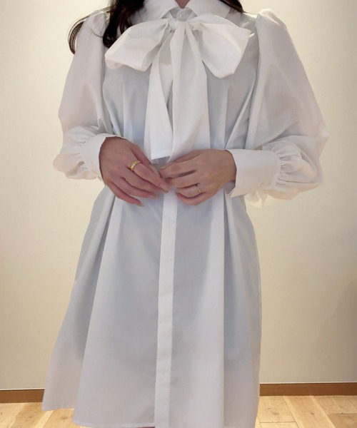 SELFIST ワンピース 「GLOW掲載」マルチWAYリボン付きウエスト