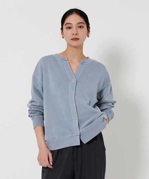 【美品】BLINK 日本製 2024AW ピグメント スウェット カーディガン BEAUTY＆YOUTH UNITED ARROWS カーディガン 「WEB限定