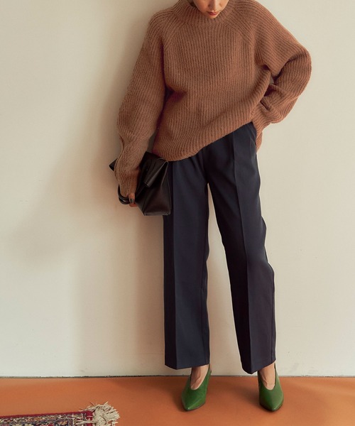 「titivate」 長袖ニット M ライトブルー レディース_画像3