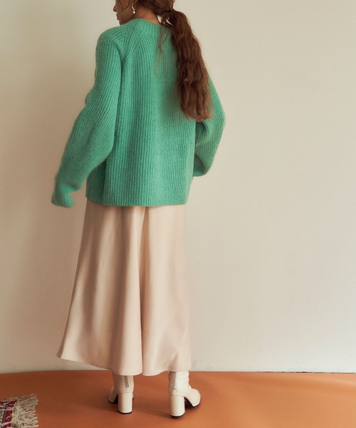 「titivate」 長袖ニット M ライトブルー レディース_画像4