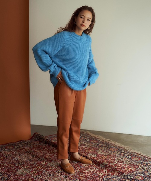 「titivate」 長袖ニット M ライトブルー レディース_画像6