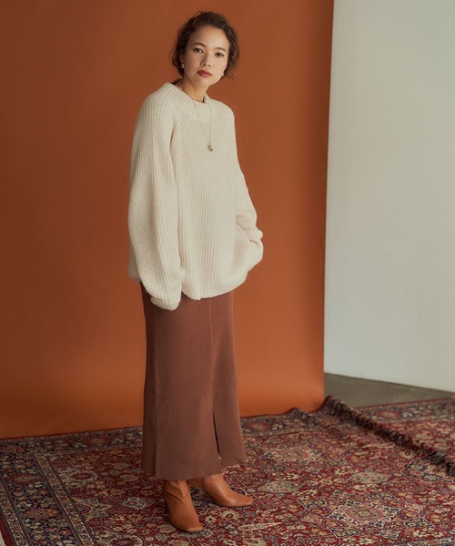 「titivate」 長袖ニット M ライトブルー レディース_画像7