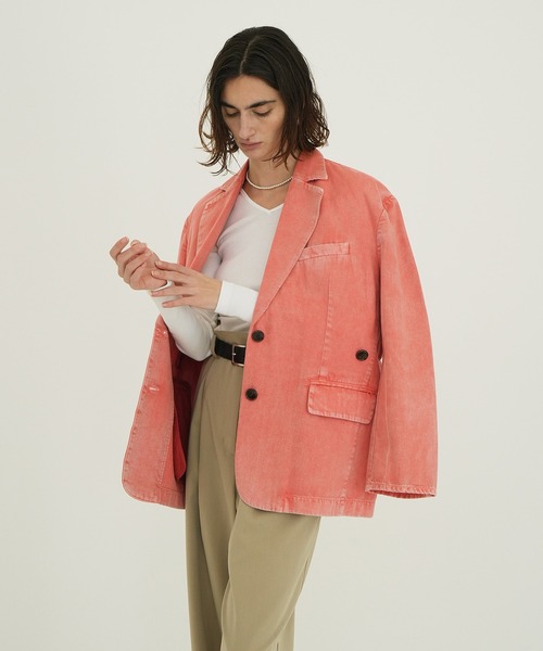 ジャケット テーラードジャケット FADED COLOR TAILORED JACKET レディースの画像