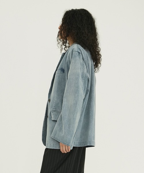 ジャケット テーラードジャケット FADED COLOR TAILORED JACKET レディースの画像