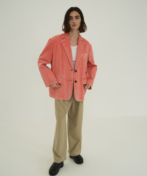 ジャケット テーラードジャケット FADED COLOR TAILORED JACKET レディースの画像