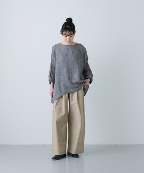 かぐれ パンツ コットン2タックイージーパンツ レディース