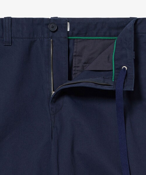 【新品同様】CINOH チノ メンズ ウール ワイドパンツ 46 M 80 青 CINOH/チノ】別注 SUMMER WOOL RELAX PANTS/別注サマーウール