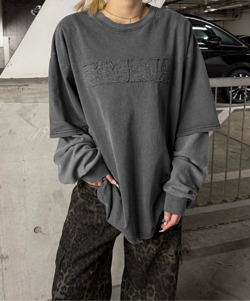 tシャツ サーマルレイヤードロンT メンズ レディース : ZOZOTOWN
