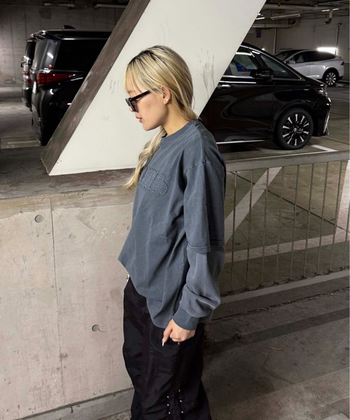 tシャツ サーマルレイヤードロンT メンズ レディース : ZOZOTOWN