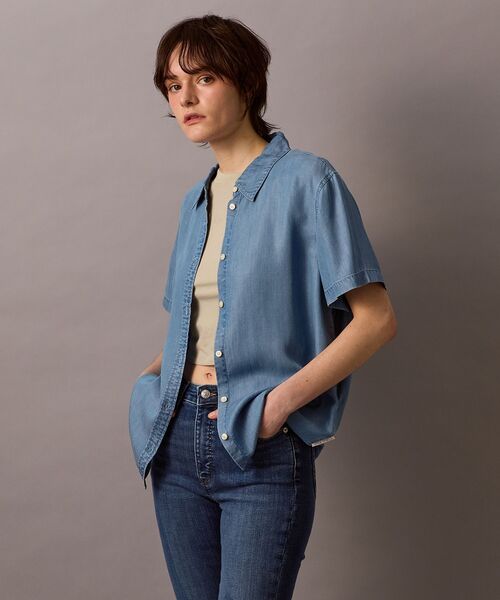 Calvin Klein ブラウス シャツ テンセル デニムシャツ