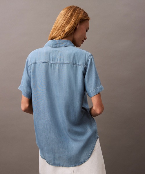 Calvin Klein（カルバン・クライン） ブラウス シャツ テンセル デニム 