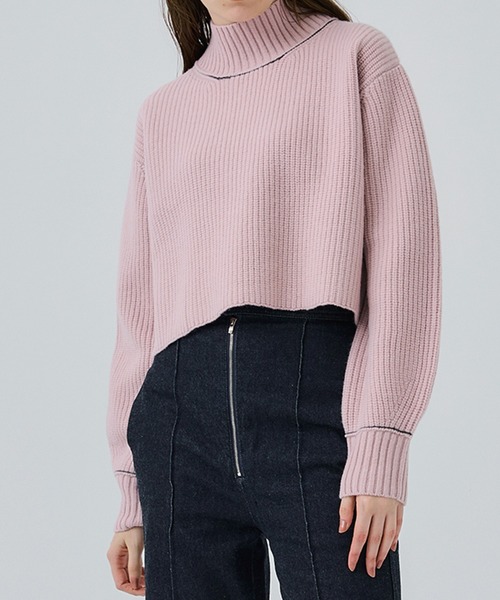 「CITY」 長袖ニット FREE ピンク レディース_画像3