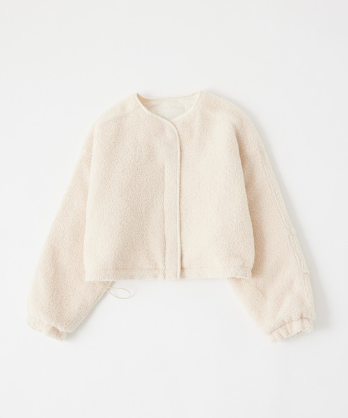 「MIEL CRISHUNANT」 ジップアップブルゾン FREE カーキ レディース_画像4