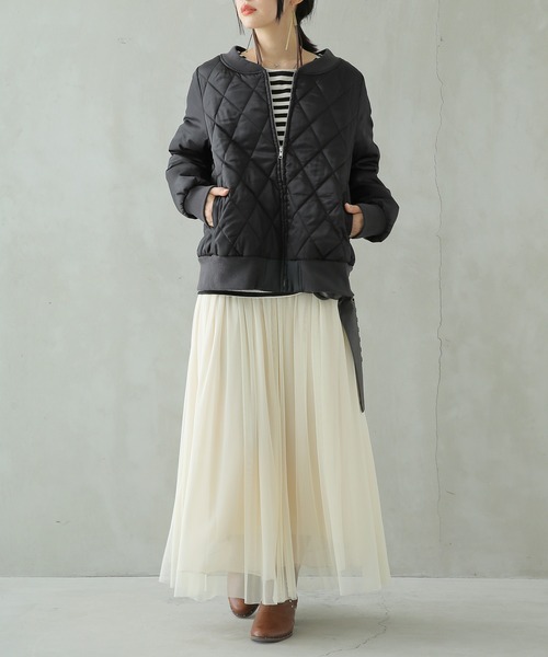 「n'OrLABEL」 キルティングブルゾン 1 ブラック レディース_画像3