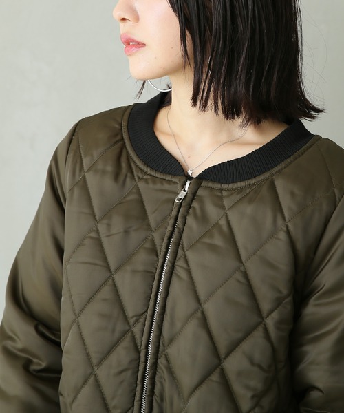 「n'OrLABEL」 キルティングブルゾン 1 ブラック レディース_画像9