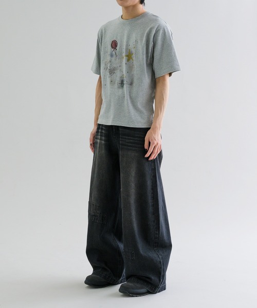 epnok ジーンズ 「EPNK」Patchwork curve denim pants / パッチ