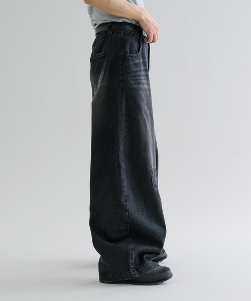 epnok ジーンズ 「EPNK」Patchwork curve denim pants / パッチ