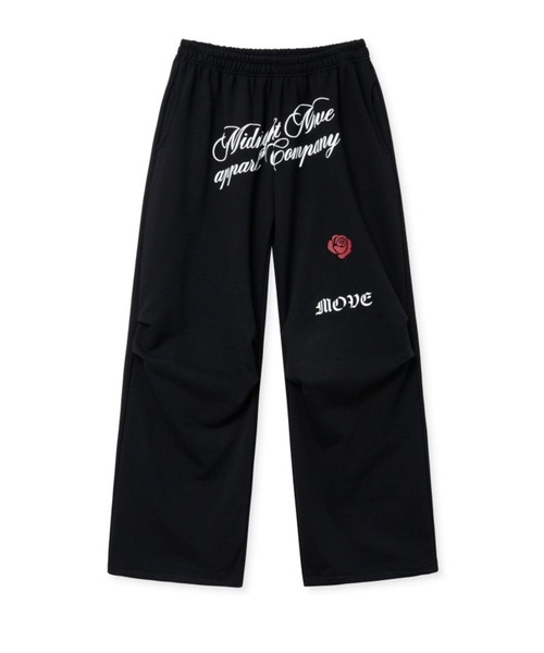 【MIDNIGHT MOVE】 rose pants / 追跡付 MIDNIGHT move スウェットパンツ ジャージ Midnight Move/ROSE