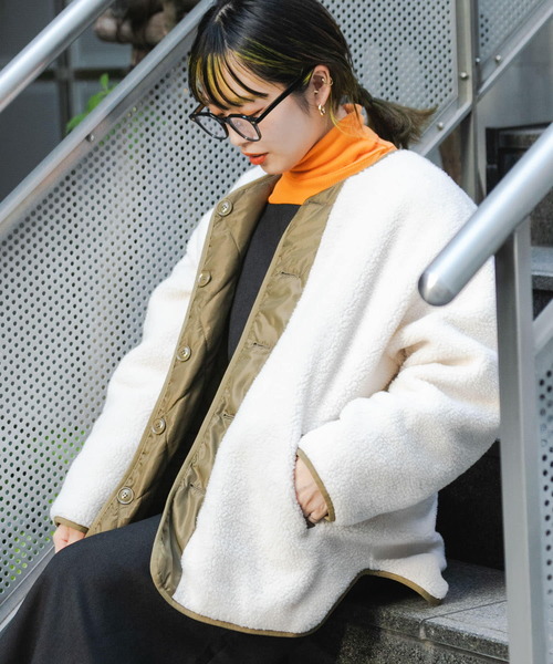 「ITEMS URBANRESEARCH」 ジャケット FREE カーキ レディース_画像3