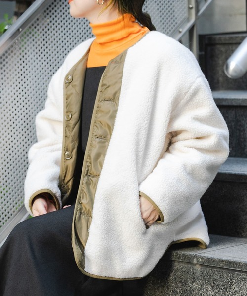 「ITEMS URBANRESEARCH」 ジャケット FREE カーキ レディース_画像4