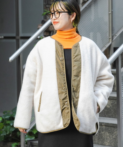 「ITEMS URBANRESEARCH」 ジャケット FREE カーキ レディース_画像5