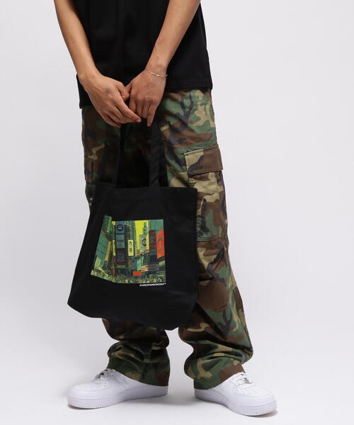 注目■AVIREX■× EXPANSION コラボ YEWNORK トートバッグ 2色 AVIREX トートバッグ 「AVIREX / EXPANSION」”YEWNORK” TOTE BAG