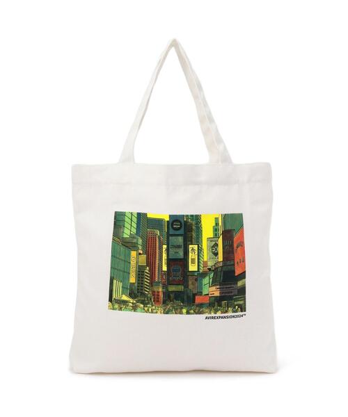注目■AVIREX■× EXPANSION コラボ YEWNORK トートバッグ 2色 AVIREX トートバッグ 「AVIREX / EXPANSION」”YEWNORK” TOTE BAG