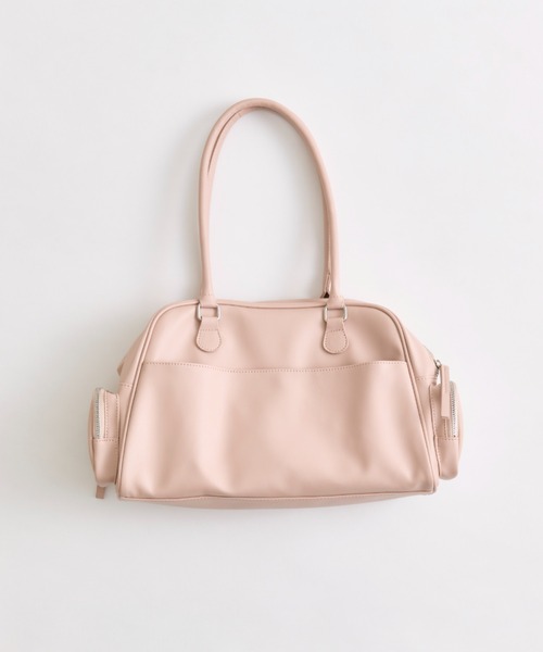 OLIVE des ショルダーバッグ バッグ エンボスリボンボストン