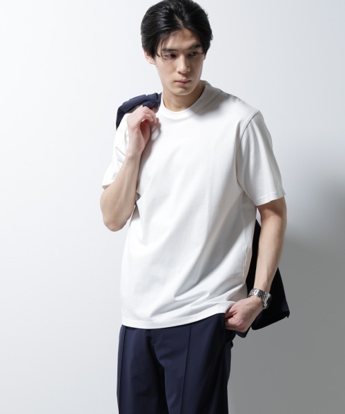 NANO universe（ナノ・ユニバース） tシャツ ジャケT(R) クルーネック