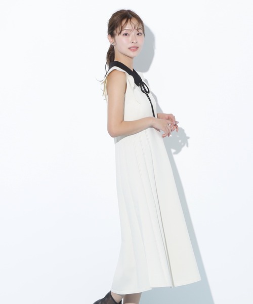 JILL BY JILLSTUART♡襟付きノースリーブワンピース♡M JILL by JILL STUART（ジルバイジルスチュアート）の