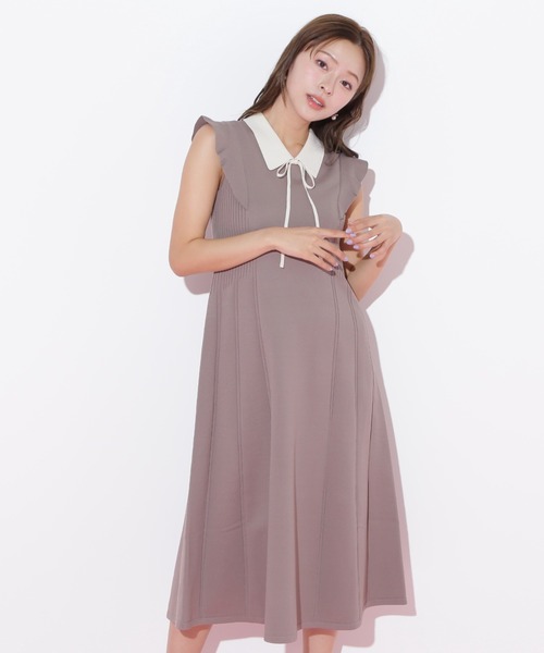 JILL STUART ワンピース ボリューム袖 緑 サイズ0 裏地付 傷汚れ有 JILL STUART（ジルスチュアート）の「◇アンドリューワンピース