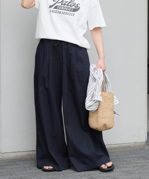 JOURNAL STANDARD relume｜リネンコットンイージーパンツ