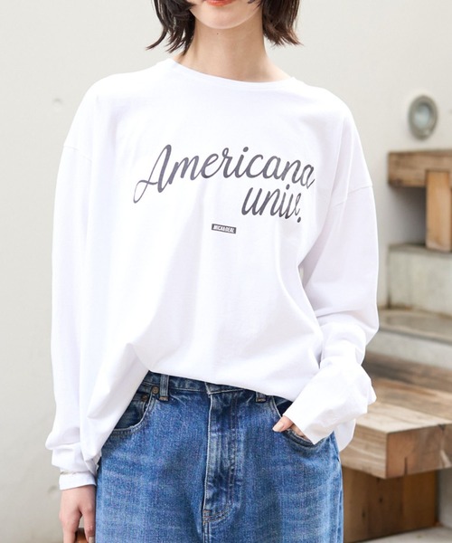 MICA & DEAL アメリカーナ　長袖Tシャツ MICA&DEAL（マイカアンドディール） tシャツ 「AMERICANA×MICA＆DEAL