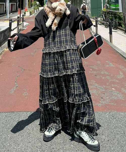 Alley Tokyo マフラー ストール × Casselini」ボサ犬ちゃんティペット