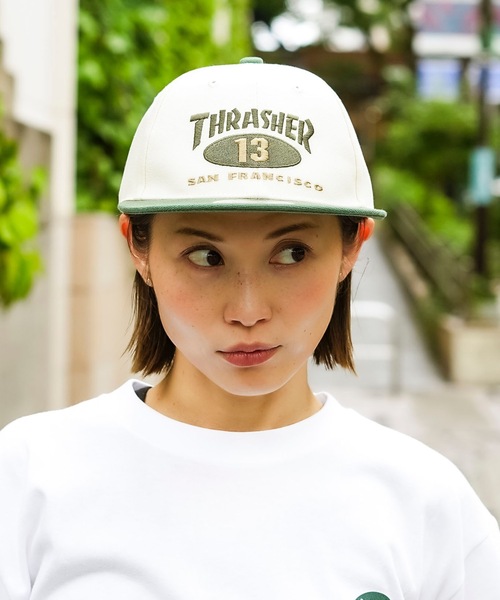 THRASHER（スラッシャー） キャップ 帽子 メンズ NEW OVAL SNAP BACK