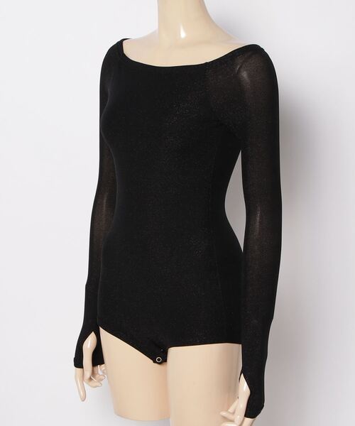 6 roku オフショルダーボディスーツ tシャツ Off shoulder bodysuits/オフショルダーロングスリーブボディ