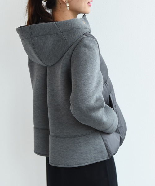 「INTERPLANET」 ダウンジャケット FREE チャコールグレー レディース_画像5