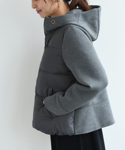 「INTERPLANET」 ダウンジャケット FREE チャコールグレー レディース_画像7