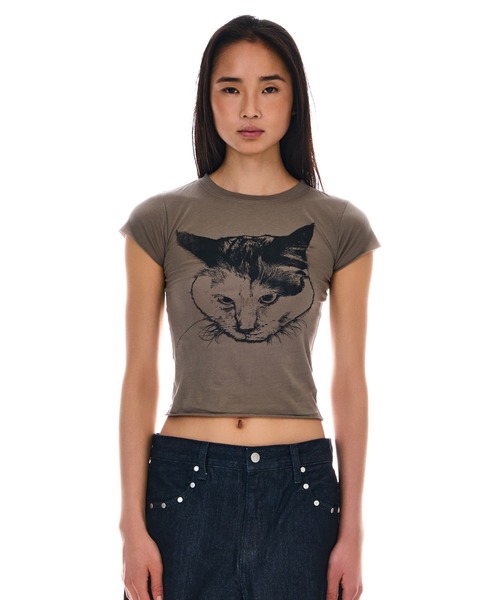 BEEDEN tシャツ CAT PRINT TINY TEE レディース : ZOZOTOWN Yahoo!店 