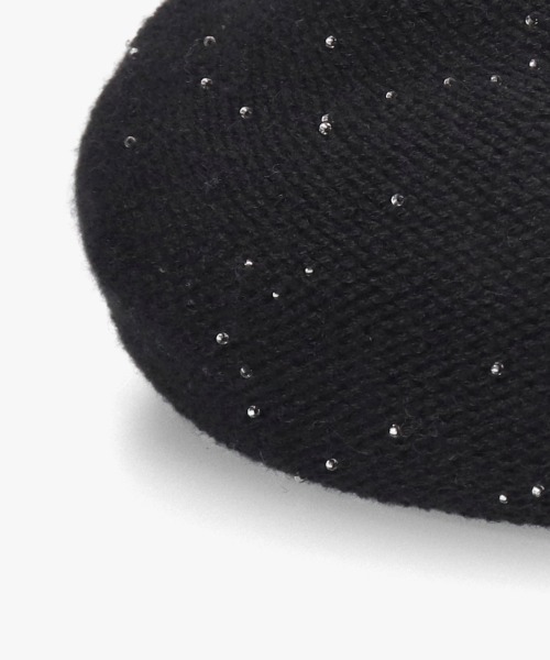 予約】Chapeau d' O Beads Knit Beret | 56cm～58cm(97) LT GRAY